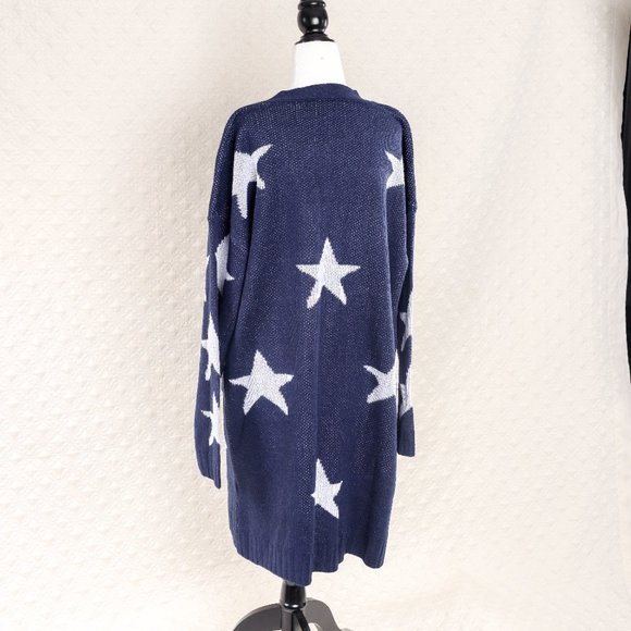 NWT Evelyn Taylor long stars sweater - 2X - Picture 7 of 9